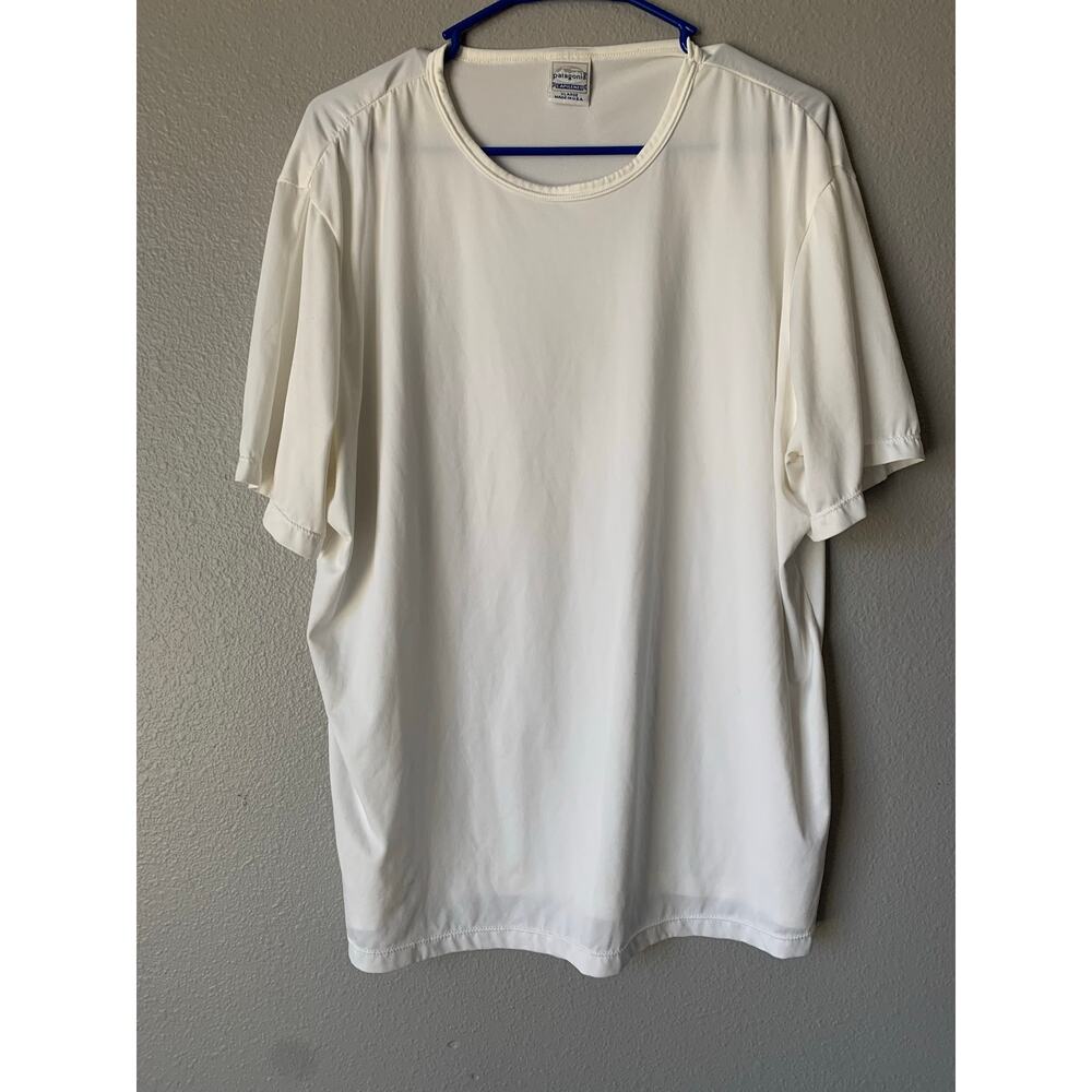 Vintage Patagonia Capilene T-Shirt White XL Made in USA 90s